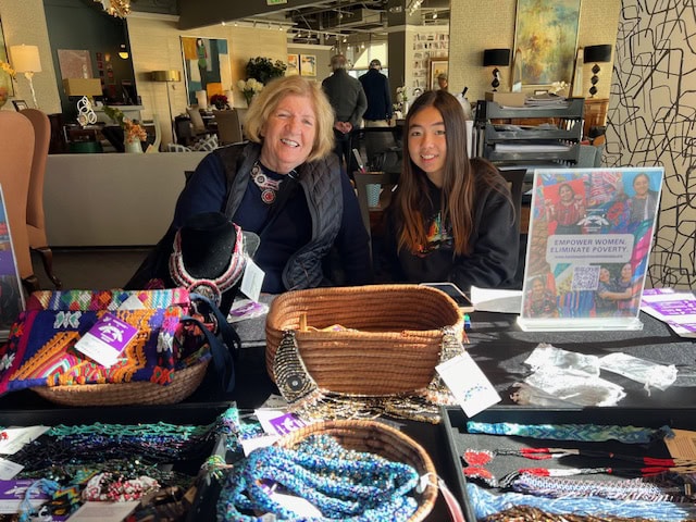 Women selling handmade Guatemalan products